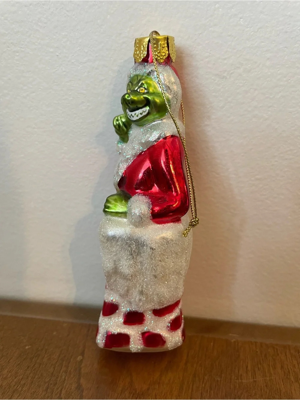 RARE KURT ADLER Glass Ornament The GRINCH Who Stole Christmas Chimney DR SUESS